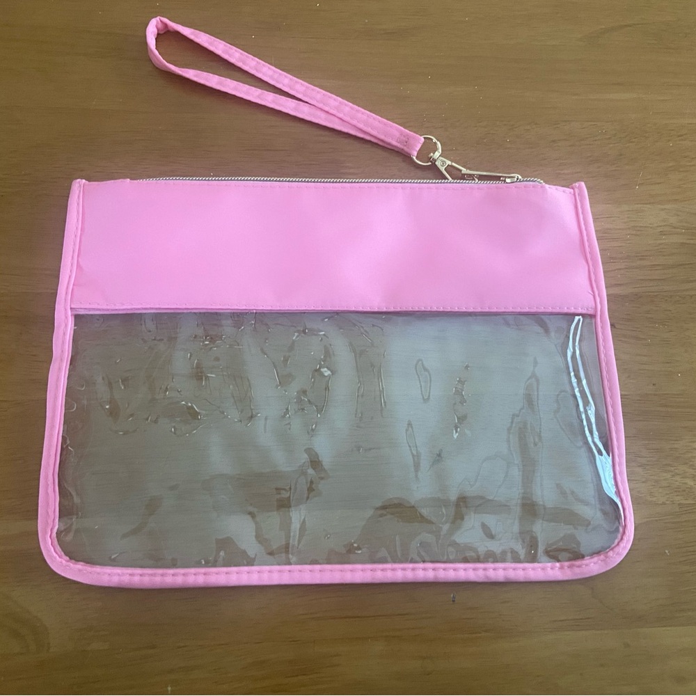 Pink Snack Pouch with Colorful Lettering NEW - Picture 3 of 3